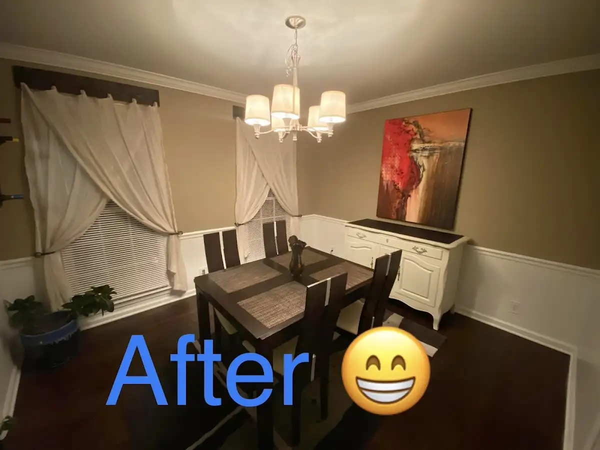 Professional dining room restoration after water damage in West Frankfort