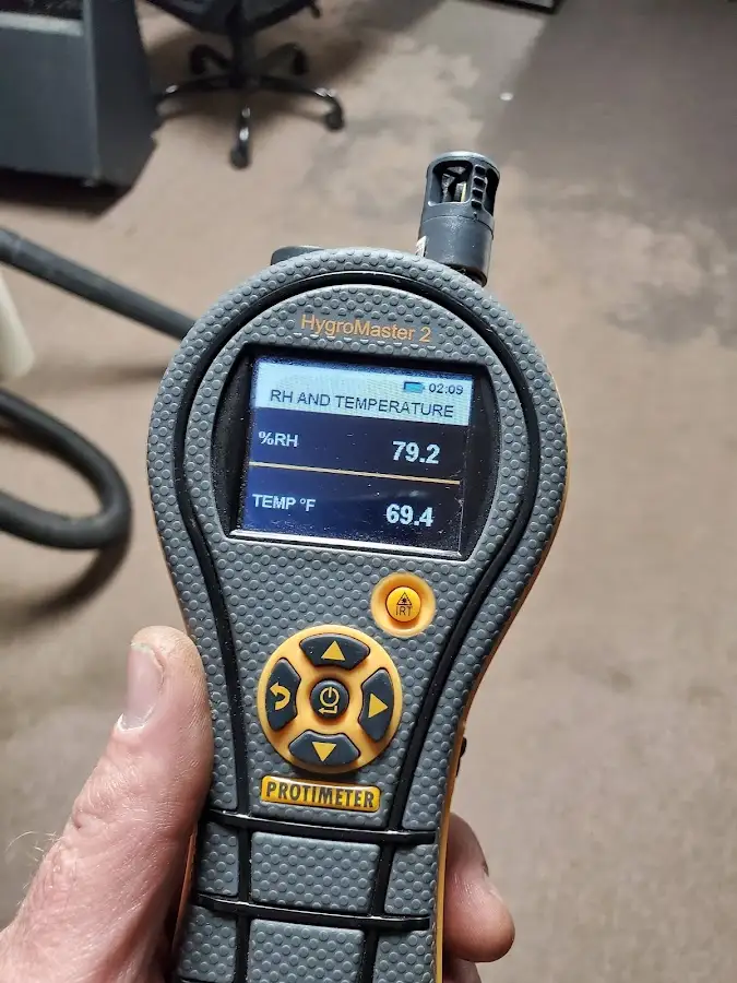 Moisture meter humidity assessment for Fire & Smoke Damage Restoration in West Frankfort