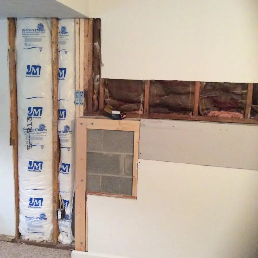 Wall insulation replacement during Odor Removal & Deodorization in West Frankfort
